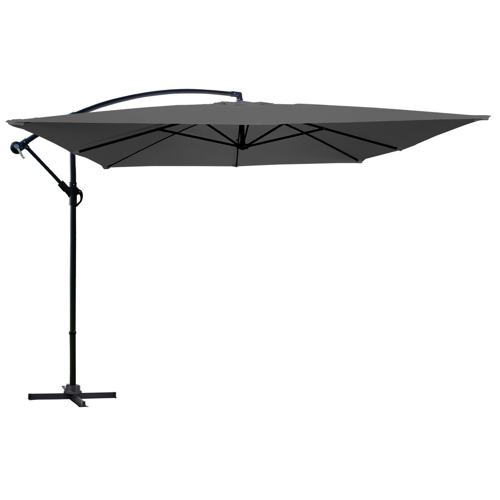 Parasol déporté carré professionnel (3x3m) - 160g/m²
