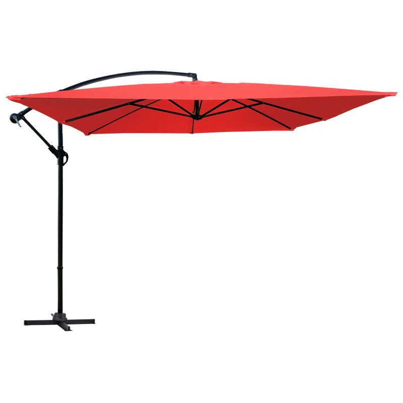 Parasol déporté carré professionnel (3x3m) - 160g/m²