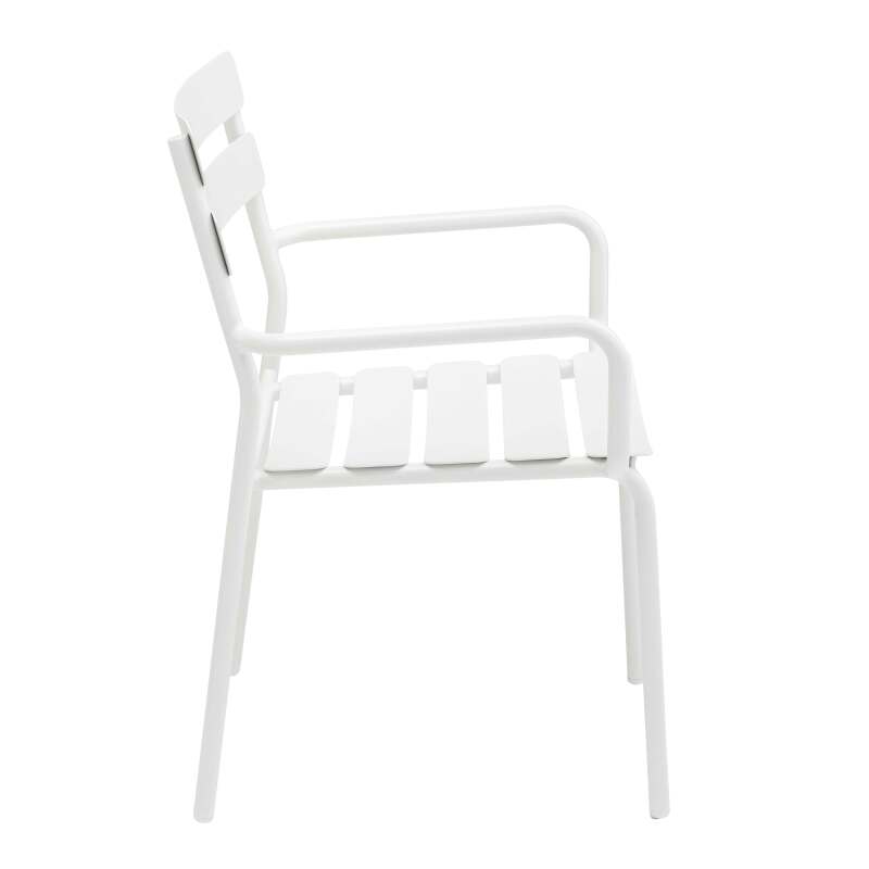 Chaise de terrasse avec accoudoirs en aluminium (5/7)