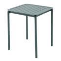 Table de terrasse carrée empilable 70 x 70 cm en aluminium