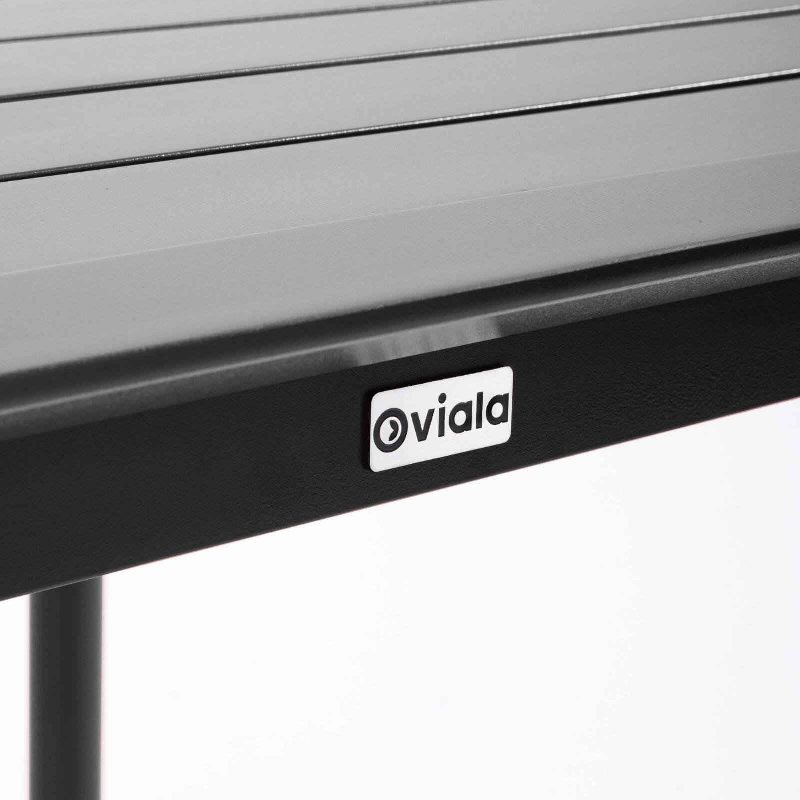 Table de terrasse carrée empilable 70 x 70 cm en aluminium