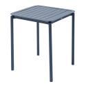 Table de terrasse carrée empilable 70 x 70 cm en aluminium