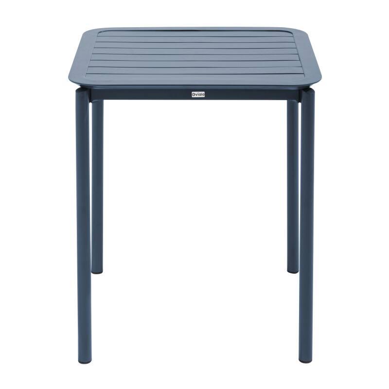 Table de terrasse carrée empilable 70 x 70 cm en aluminium (4/7)