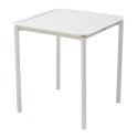 Table de terrasse carrée 70 x 70 cm et 4 chaises en aluminium
