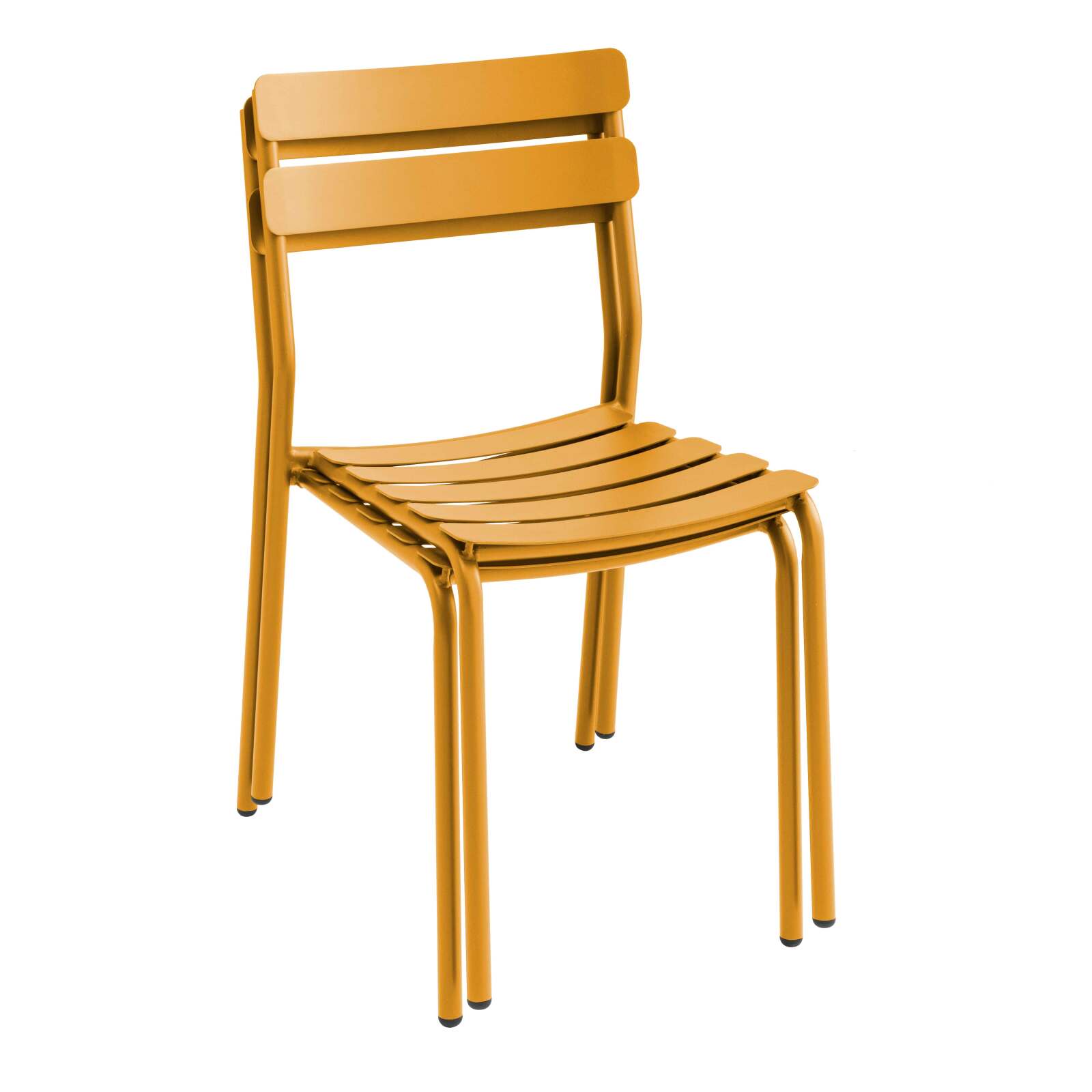 Table de terrasse carrée 70 x 70 cm et 2 chaises en aluminium