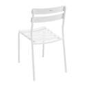 Table de terrasse carrée 70 x 70 cm et 2 chaises en aluminium
