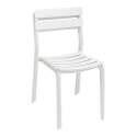 Table de terrasse carrée 70 x 70 cm et 2 chaises en aluminium