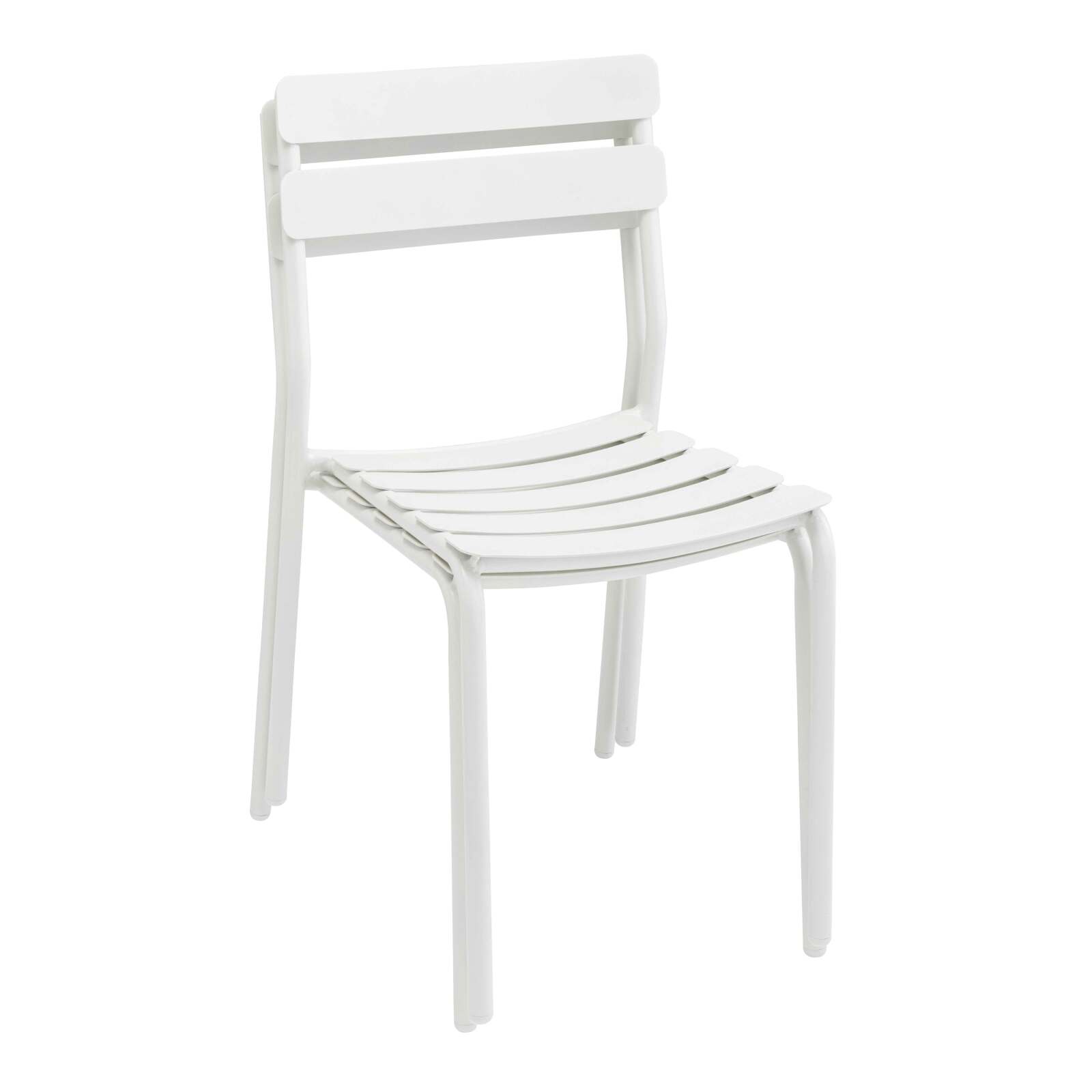 Table de terrasse carrée 70 x 70 cm et 2 chaises en aluminium