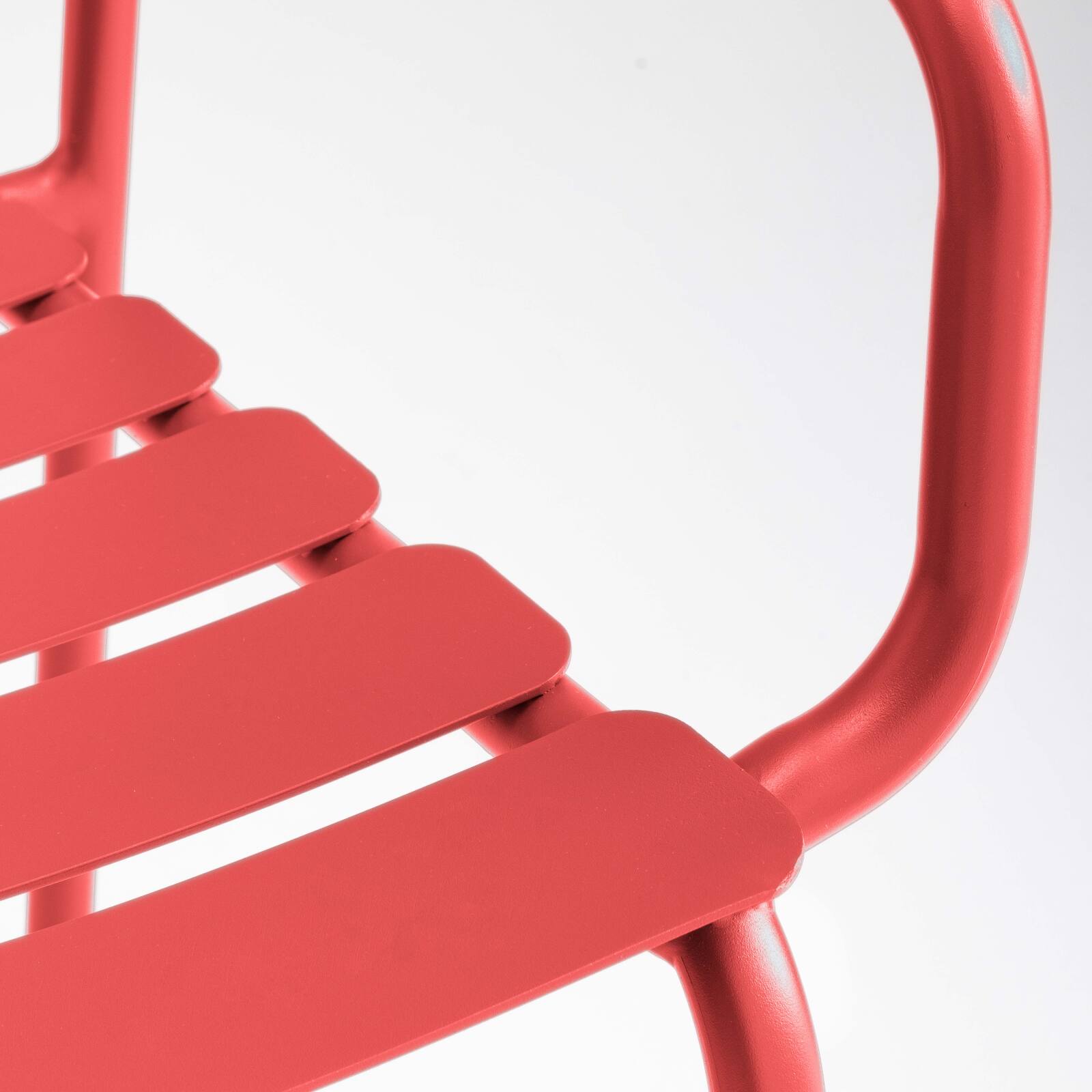 Chaise de terrasse avec accoudoirs en aluminium