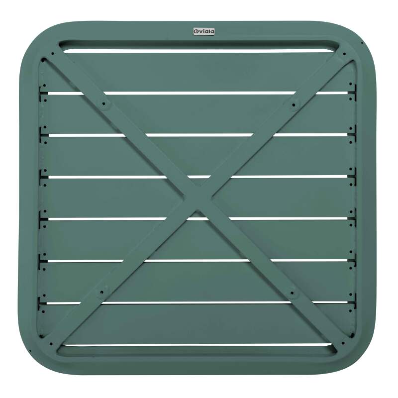Plateau de table de terrasse carré 70 x 70 cm en aluminium