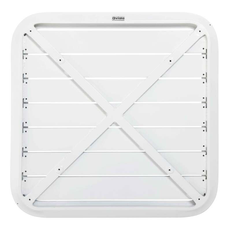 Plateau de table de terrasse carré 60 x 60 cm en aluminium (2/6)