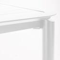 Table haute de terrasse carrée en aluminium