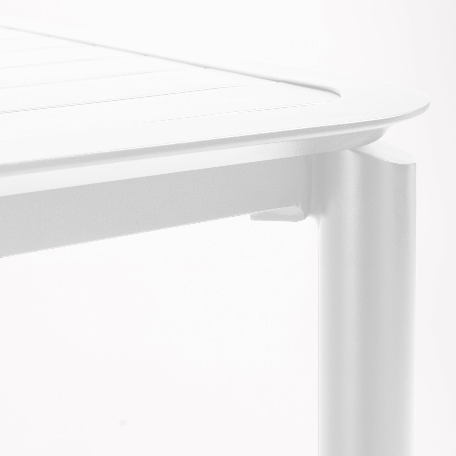 Table haute de terrasse carrée en aluminium