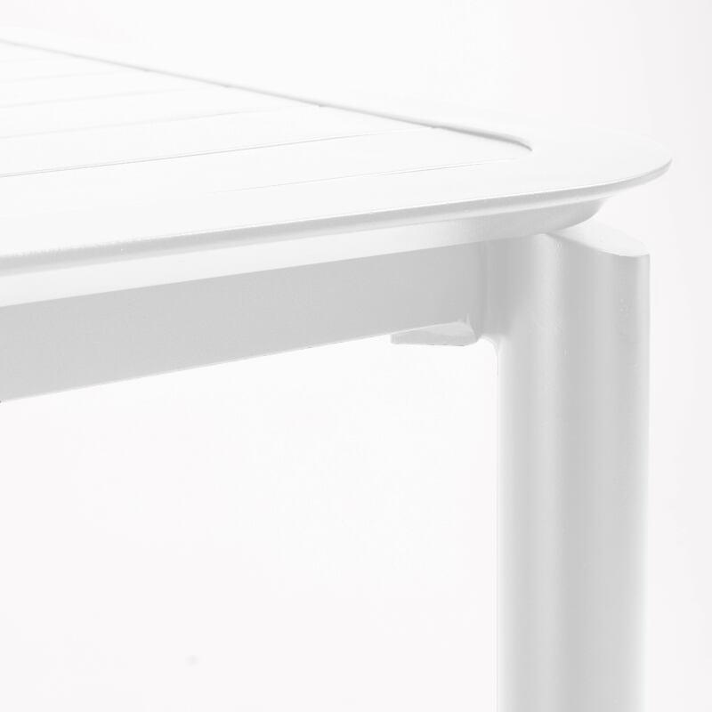 Table haute de terrasse carrée en aluminium (2/3)