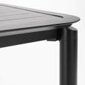 Table haute de terrasse carrée en aluminium