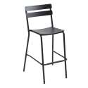 Chaise haute de restaurant en aluminium