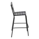 Chaise haute de restaurant en aluminium