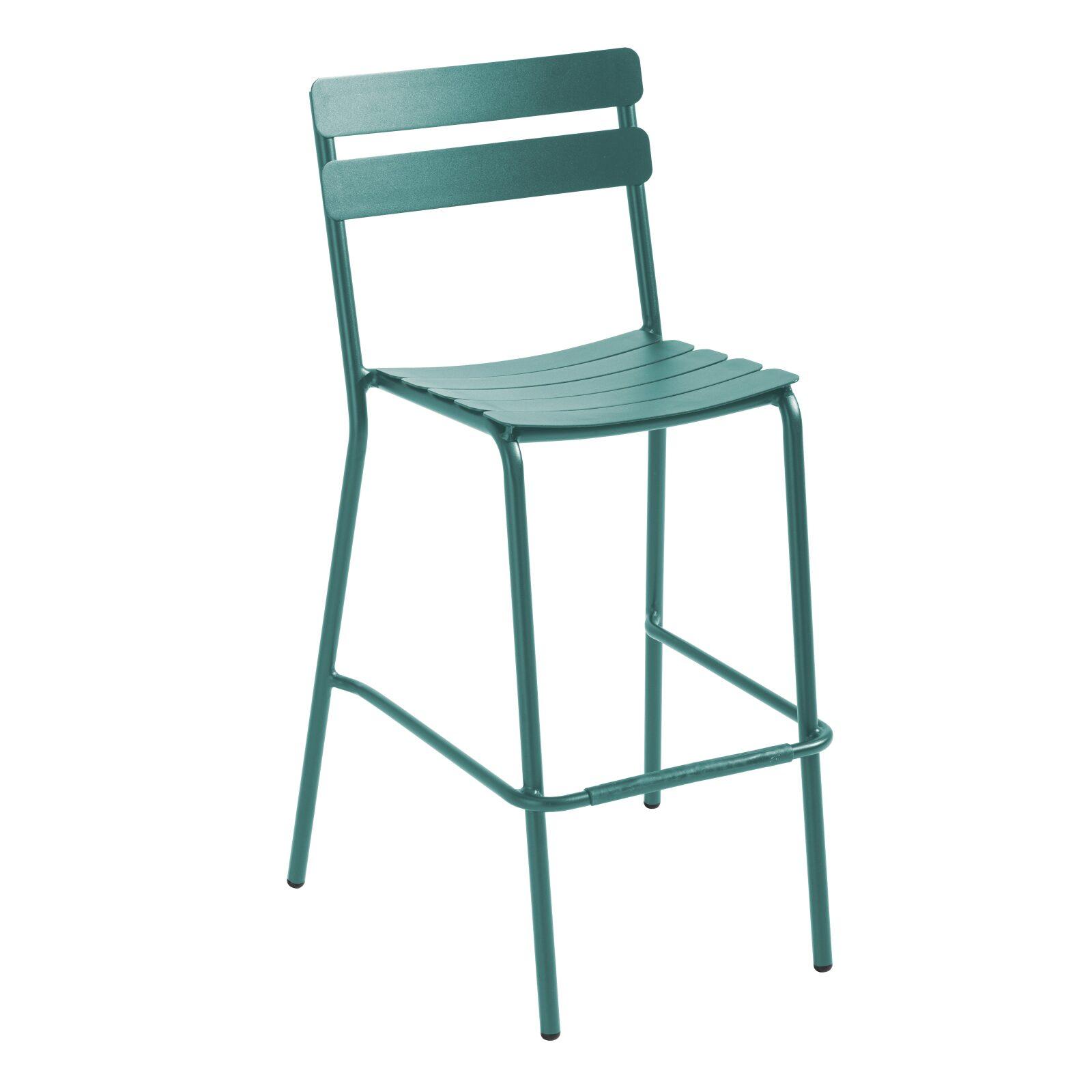 Chaise haute de restaurant en aluminium