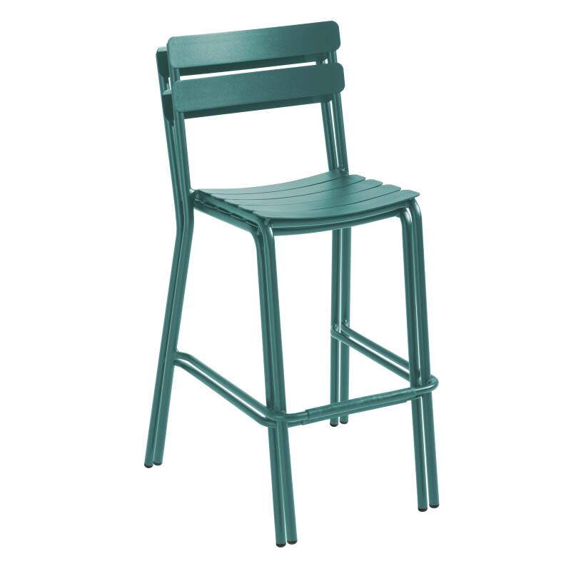 Chaise haute de restaurant en aluminium (2/6)