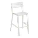 Chaise haute de restaurant en aluminium