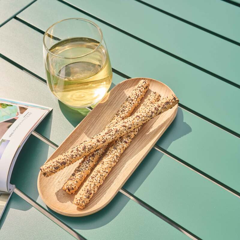 Table de terrasse rectangulaire 185 x 92 cm et 8 chaises en aluminium avec accoudoirs (3/7)