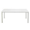 Table de terrasse rectangulaire 185 x 92 cm et 8 chaises en aluminium