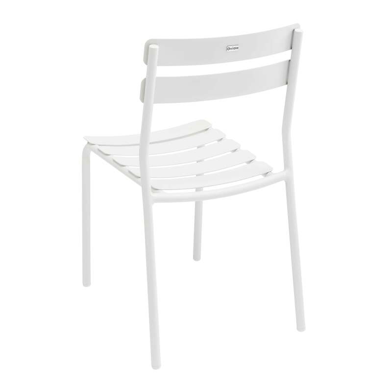 Table de terrasse rectangulaire 185 x 92 cm et 8 chaises en aluminium