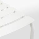 Table de terrasse rectangulaire 185 x 92 cm et 8 chaises en aluminium