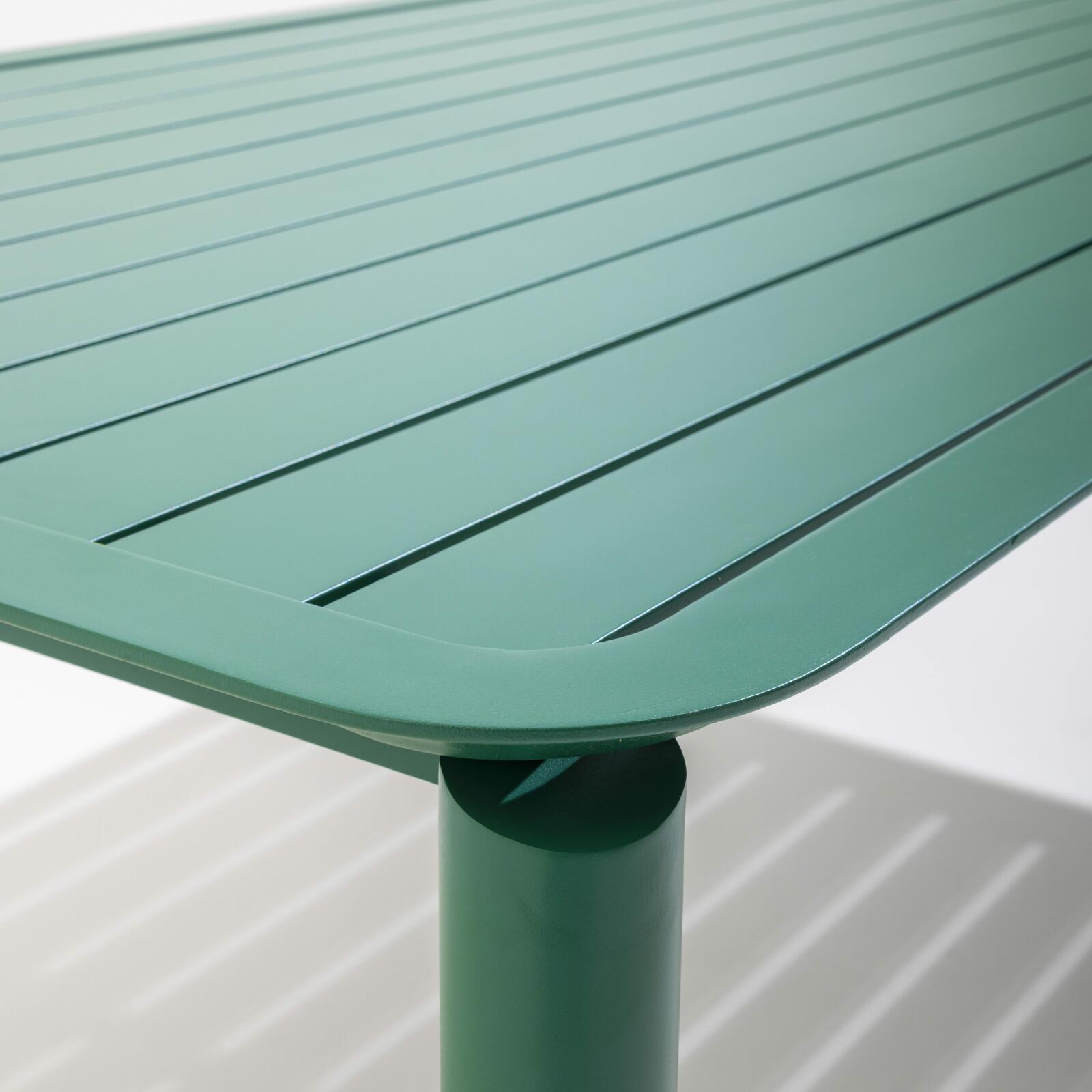 Table de terrasse rectangulaire en aluminium