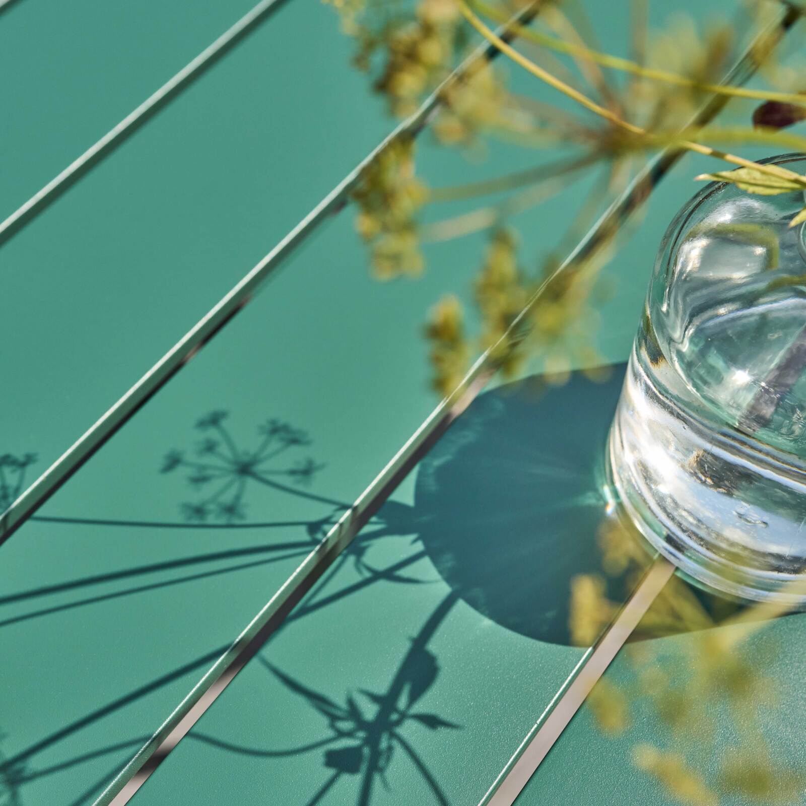 Table de terrasse rectangulaire en aluminium
