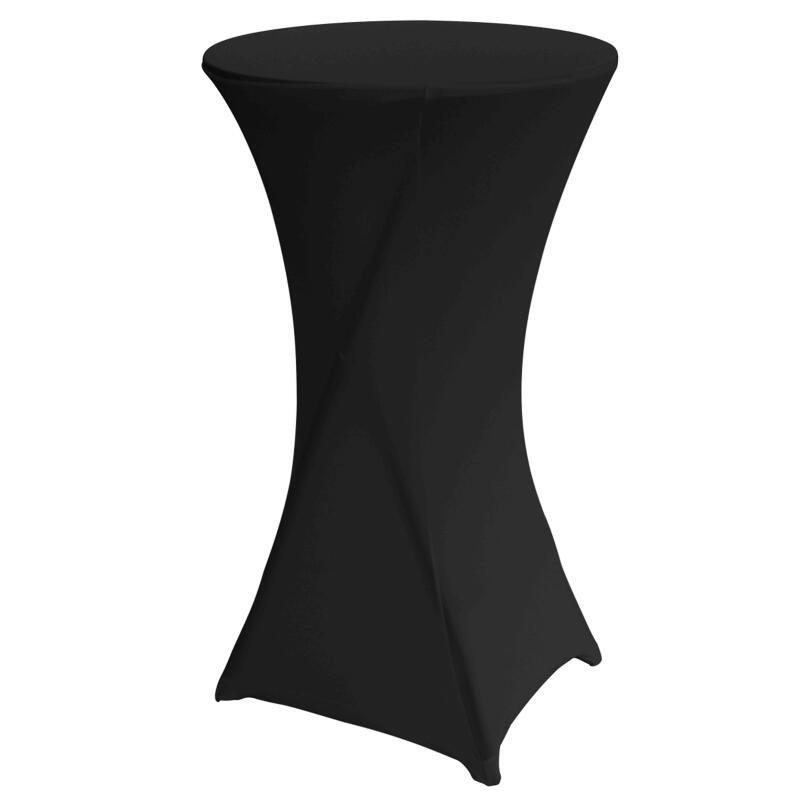 Lot de 5 housses noires pour mange debout 11 x 60 cm