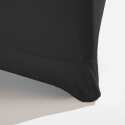 Lot de 5 housses noires pour mange debout 110 x 60 cm