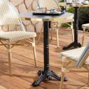 Pied de table avec système inclinable 72 cm en fonte