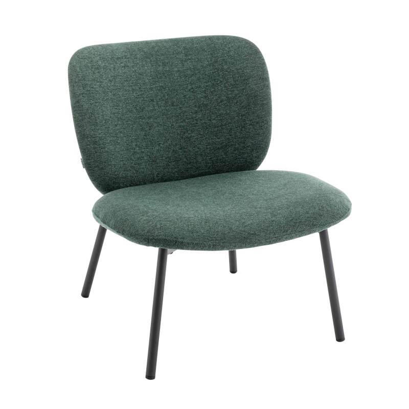 Lot de 2 fauteuils en acier et tissu (2/6)