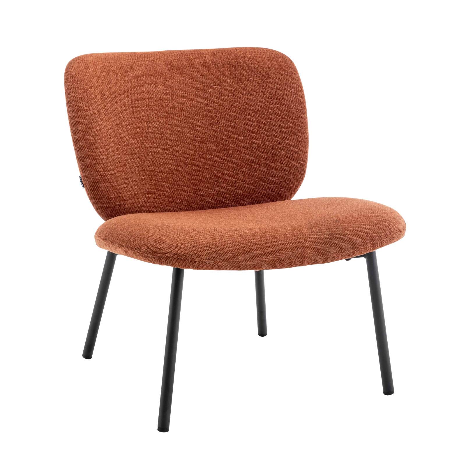 Lot de 2 fauteuils en acier et tissu