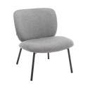 Lot de 2 fauteuils en acier et tissu