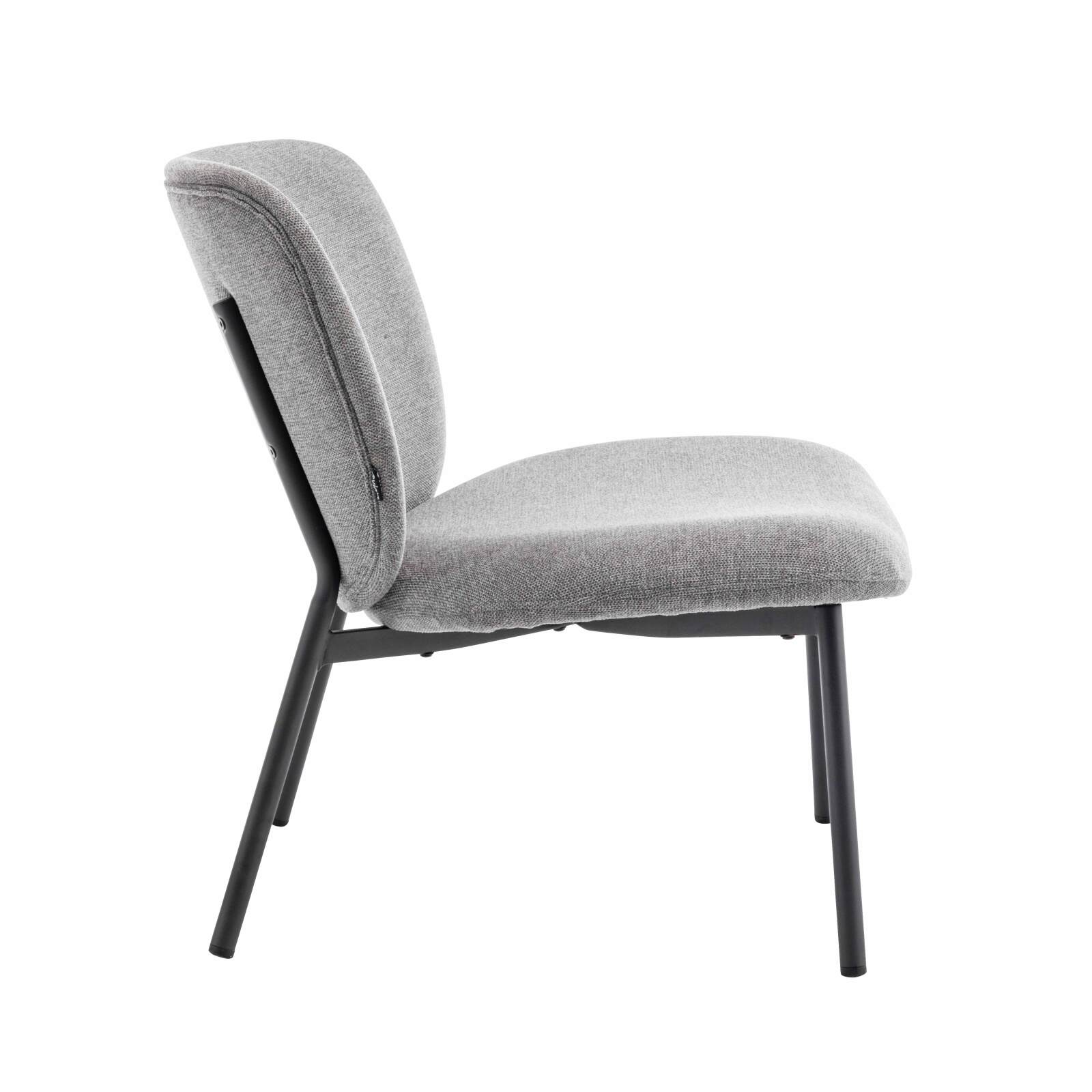 Lot de 2 fauteuils en acier et tissu Lot de 2 fauteuils en acier et tissu