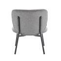 Lot de 2 fauteuils en acier et tissu