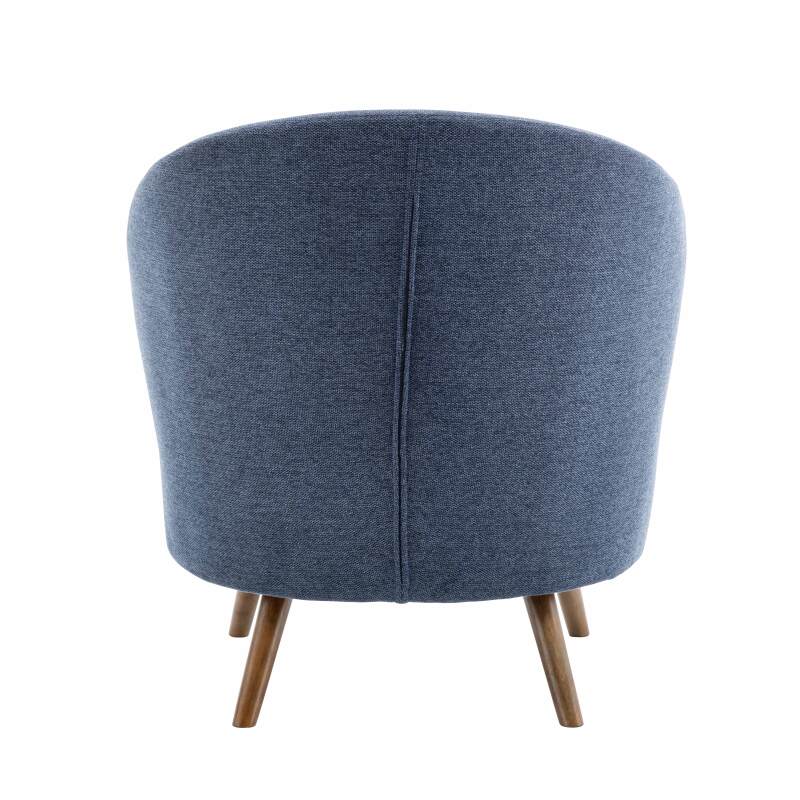 Fauteuil relax en bois d'hévéa et tissu