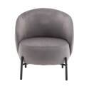 Fauteuil relax en métal et tissu