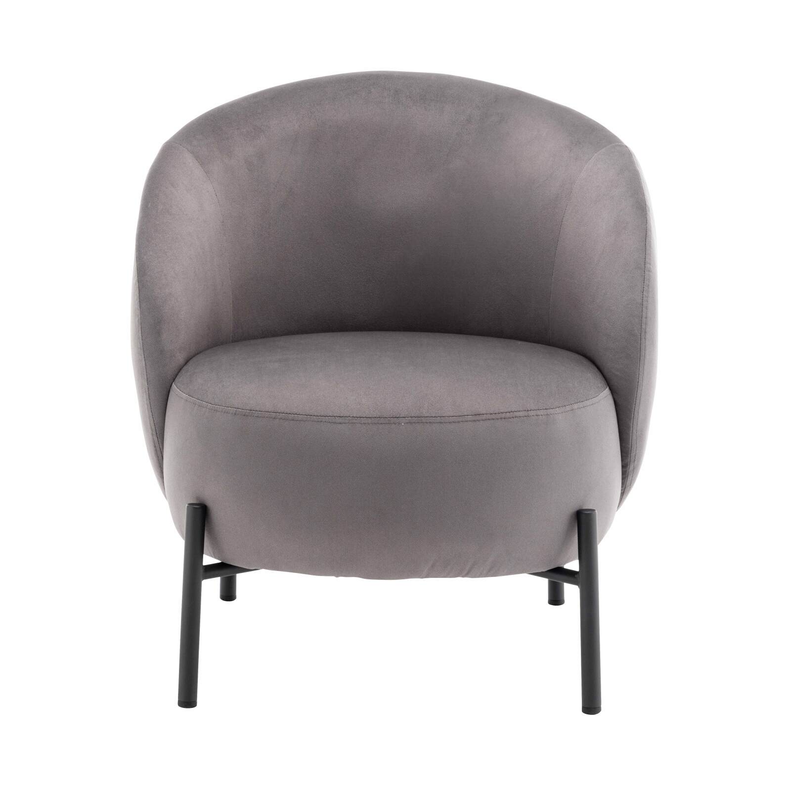 Fauteuil relax en métal et tissu