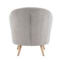 Fauteuil relax en bois et tissu