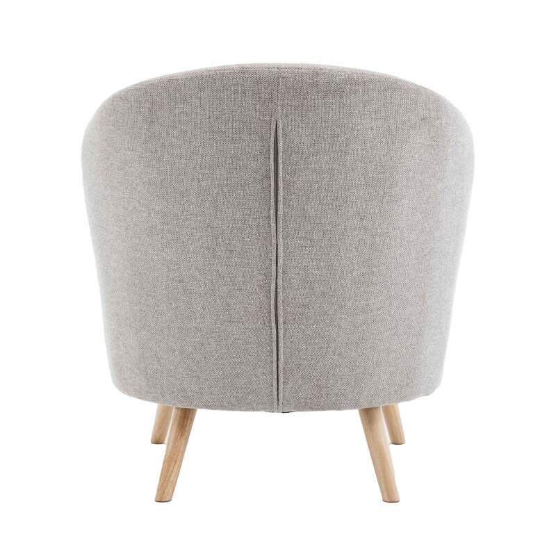 Fauteuil relax en bois et tissu (3/5)