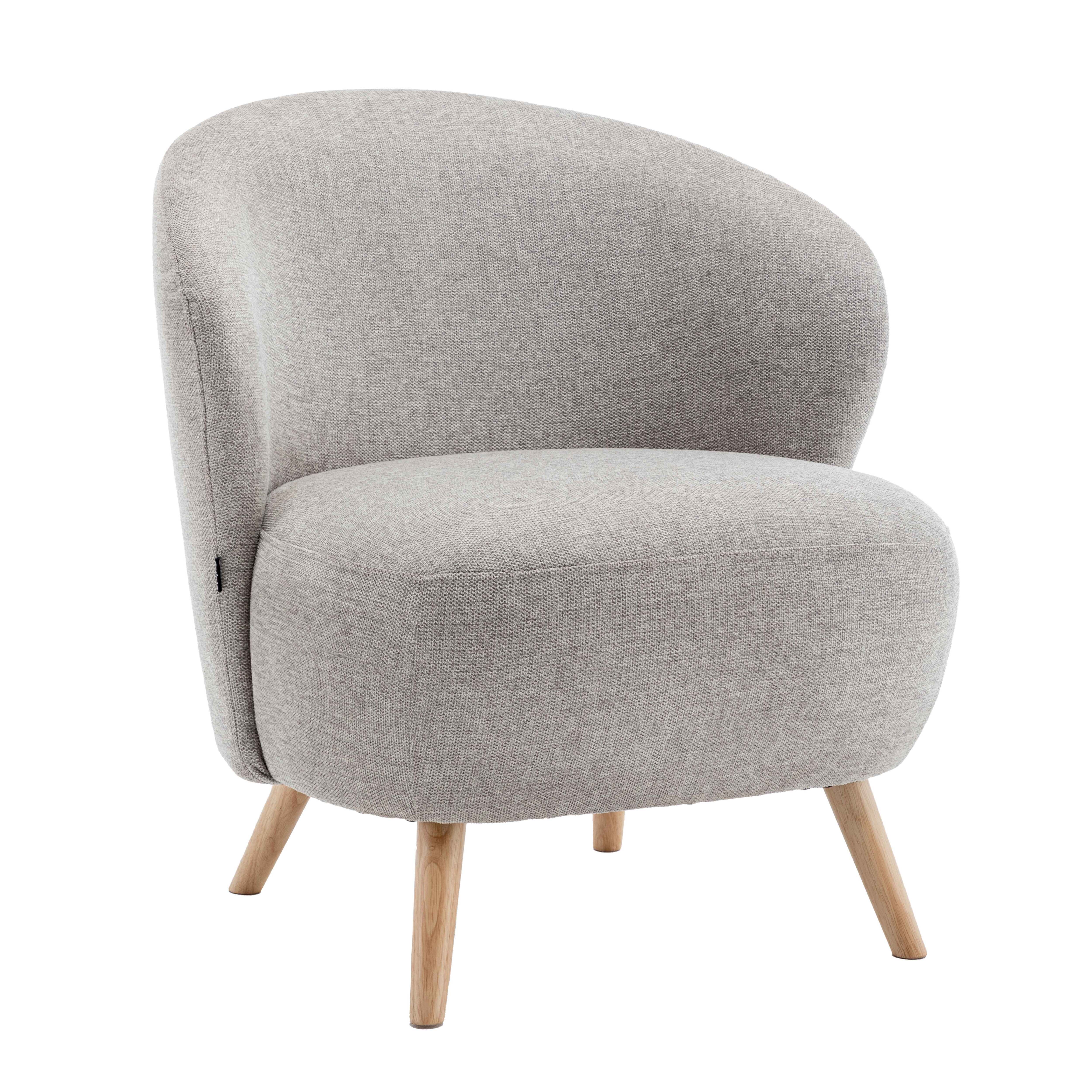 Fauteuil de restaurant relax en tissu et bois