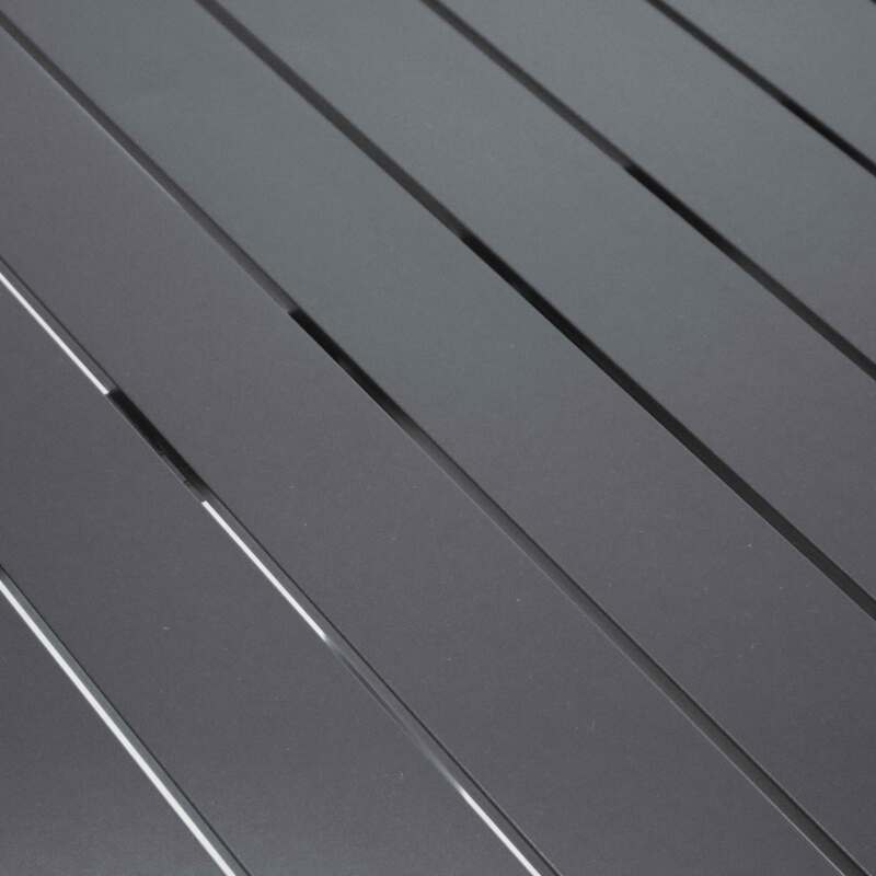 Plateau de table carré en aluminium 70x70 cm pour pied Klipo