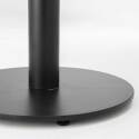 Pied de table en acier et en fonte noir ⌀45x72cm
