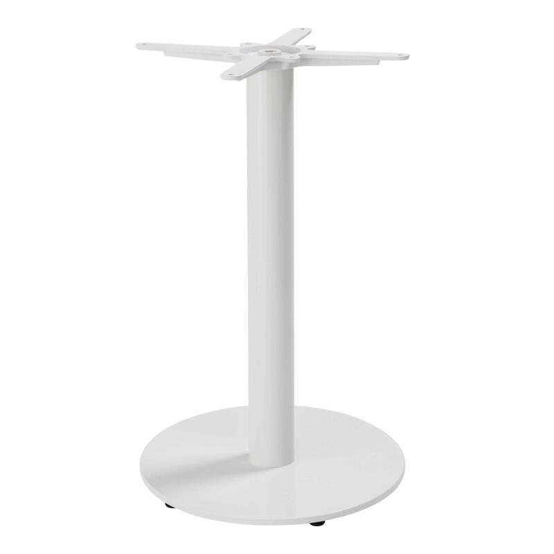 Pied de table en acier et en fonte noir ⌀45x72cm