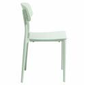 Lot de 2 chaises de restaurant en plastique