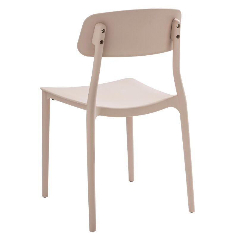 Lot de 2 chaises de restaurant en plastique