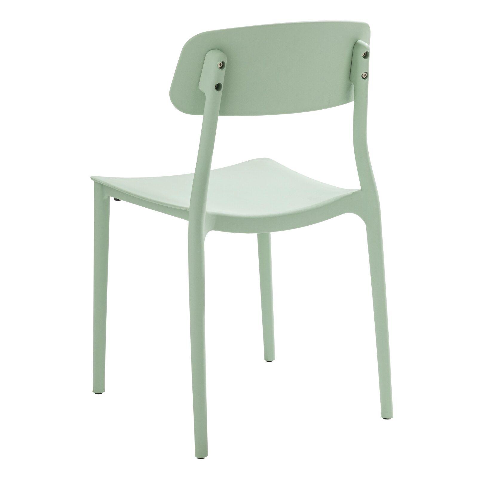 Lot de 2 chaises de restaurant en plastique